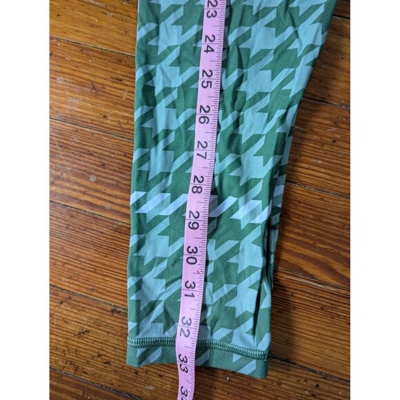 OFFLINE BY AERIE REAL ME XTRA 7/8 LEGGINGS SZ M GREEN HOUNDSTOOTH HIGH WAIST - Picture 7 of 9